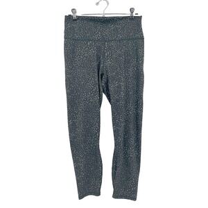 Fabletics PowerHold Leggings Leopard Print Women's M Workout Gym Active Pants‎